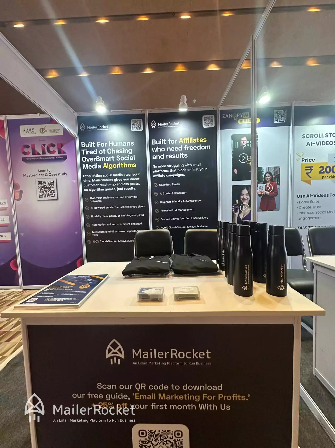 Brochures telling bright tales